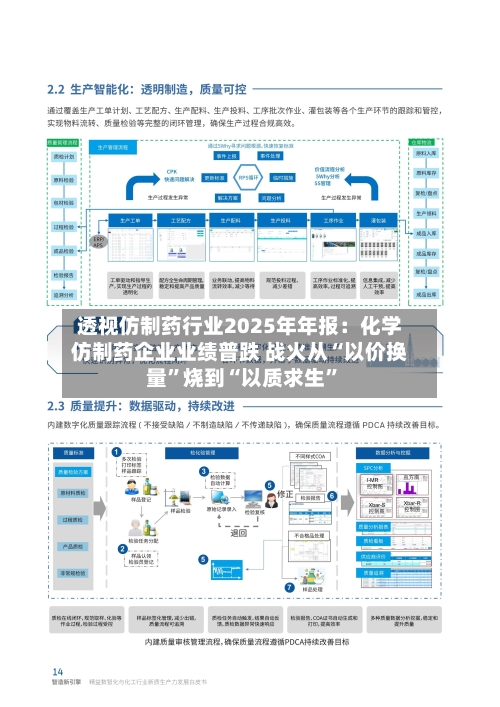 透视仿制药行业2025年年报：化学仿制药企业业绩普跌 战火从“以价换量”烧到“以质求生	”-第2张图片