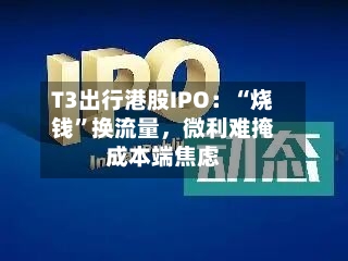 T3出行港股IPO：“烧钱”换流量，微利难掩成本端焦虑